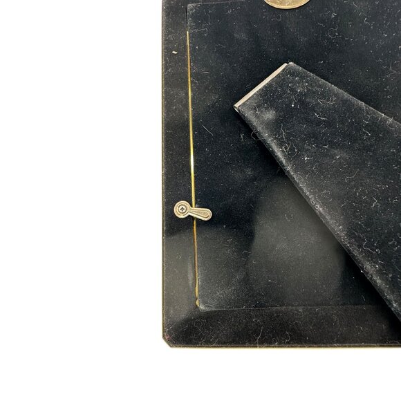 Solid Brass Lacquer Coated Photo 5x7" Frame With "Happy 50th" Engraving - Picture 4 of 4